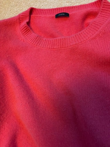 Joseph Raspberry Pink Cashmere Sweater, Size L - Picture 5 of 8