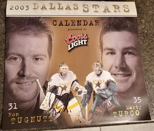 Dallas Stars 2003 Team Issued Calendar Signed By Ron Tugnutt  B