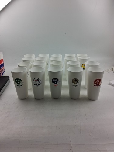 Konvolut 20 Vintage NFL Trinkbecher Gläser 70er Jahre Houston Oilers, Redskins - Bild 1 von 9