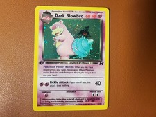 DARK SLOWBRO Pokemon Card - WOTC - 1st Edition - Team Rocket - 12/82 HOLO LP