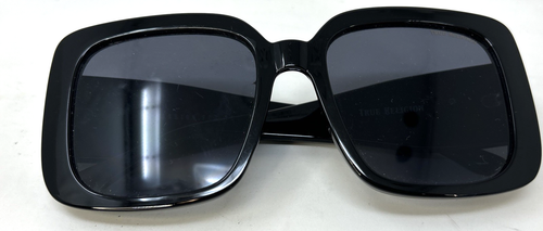 TRUE RELIGION Women's Black Sunglasses Square Frame Logo Icon Oversized - Picture 4 of 10