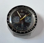 SEIKO 6138-0040 Automatic Chronograph Watch Vintage Mens BULLHEAD Black Dial