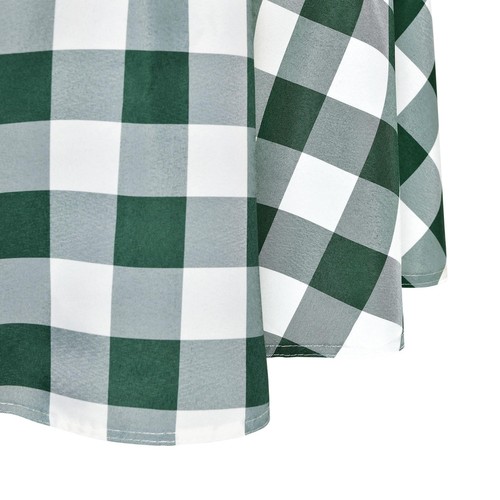 Checkered Round Tablecloth 30 Inch - Waterproof Stain and Wrinkle Resistant W... - Bild 7 von 7