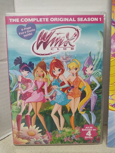 2014 WINX CLUB COMPLETE ORIGINAL SEASON 1 & 2 DVD LOT + FANTASTIC FAIRY FAN BOOK - Imagen 2 de 13
