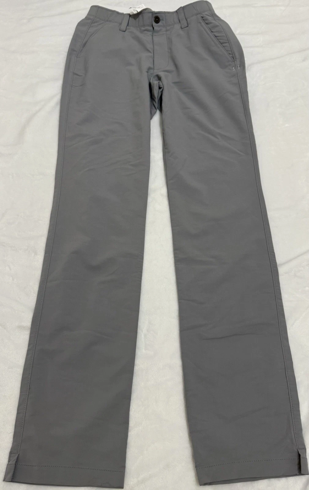 UNDER ARMOUR Men's Golf Gray Flat Front Pants 30x36 NWT 1248089-035 MSRP $79.99