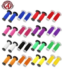 NEW! Two Tone Mushroom Bicycle Handle Bar Grips Crusier Lowrider BMX Kids Bike.