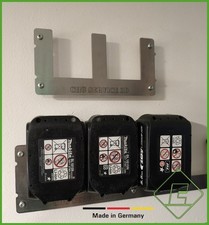 Makita 18V Akkuhalter EDELSTAHL Wandhalterung - Halter für LXT Akkus - Rostfrei