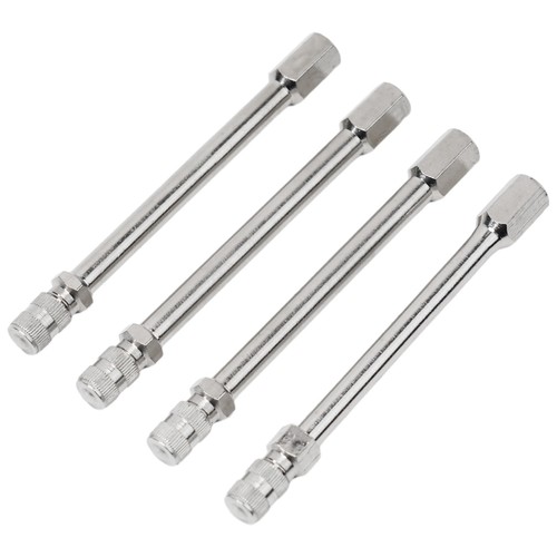 New Quality Tyre Valve Extension Rod Silver Tone Stem Wheel Valve Auto - Picture 10 of 12