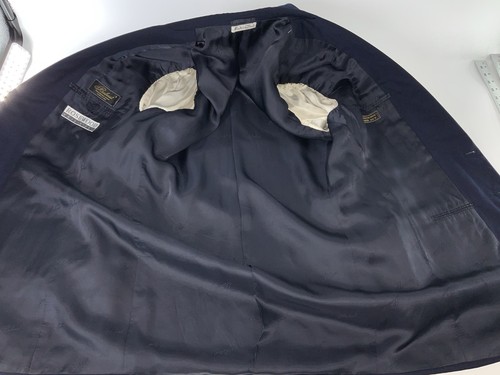 Belvest Blazer 44L Navy Super 100’s Wool 2B NV Functional Cuffs Italy YGI O5-68 - Picture 10 of 18