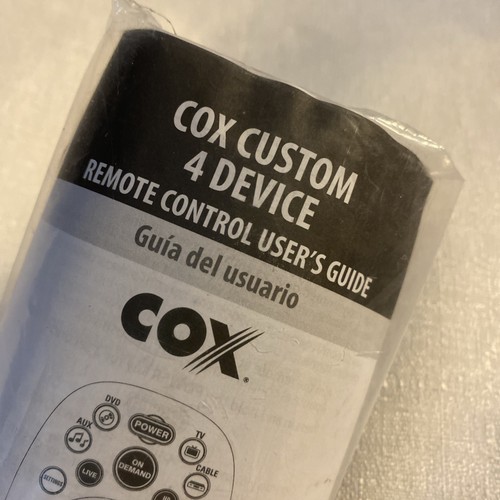 COX Universal 4 Device Remote Control (URC-8820) NEW - Picture 5 of 7
