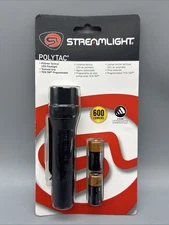 Streamlight PolyTac LED Flashlight with Lithium Batteries, Black