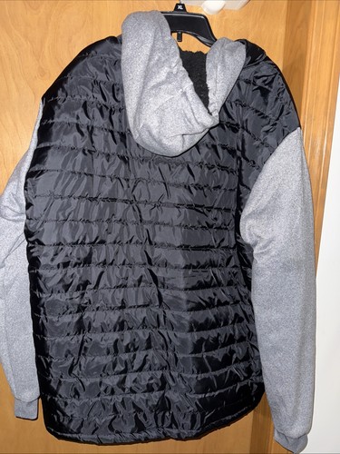 ECKO UNLTD.MENS BLACK 2XL FULL ZIP HOODED SHERPA LINED JACKET (R43) - Picture 8 of 10