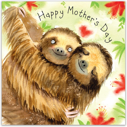 Twizler Mother'S Day Card for Mum - Sloths - Happy Mothers Day Card from Son ... - Picture 2 of 12