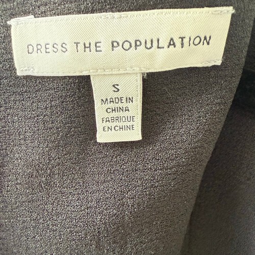 Vestido midi con cuello asimétrico Dress the Population para mujer pequeño negro City Chic - Imagen 11 de 13