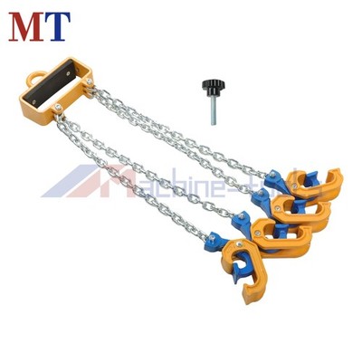 2 Ton/4400LBS Capacity 4-Leg Lifting Chain Sling Chain Drum Lifter for 55 Gallon