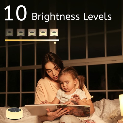Máquina de sonido chupete para dormir luz nocturna máquina de ruido blanco con 30 calmantes... - Imagen 4 de 7