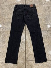 Levis 511 Youth Boys Skinny 16 Reg 28X28 Black Denim Stretch Jeans pants
