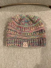 Kids CC Beanie Cute Warm and Comfy  Knit Ski Kids Beanie Hat-Used