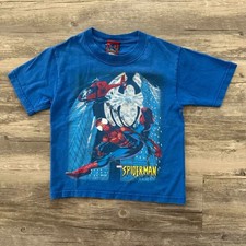 Vintage 2004 Marvel The Amazing Spiderman Kids T-Shirt Size XS Youth