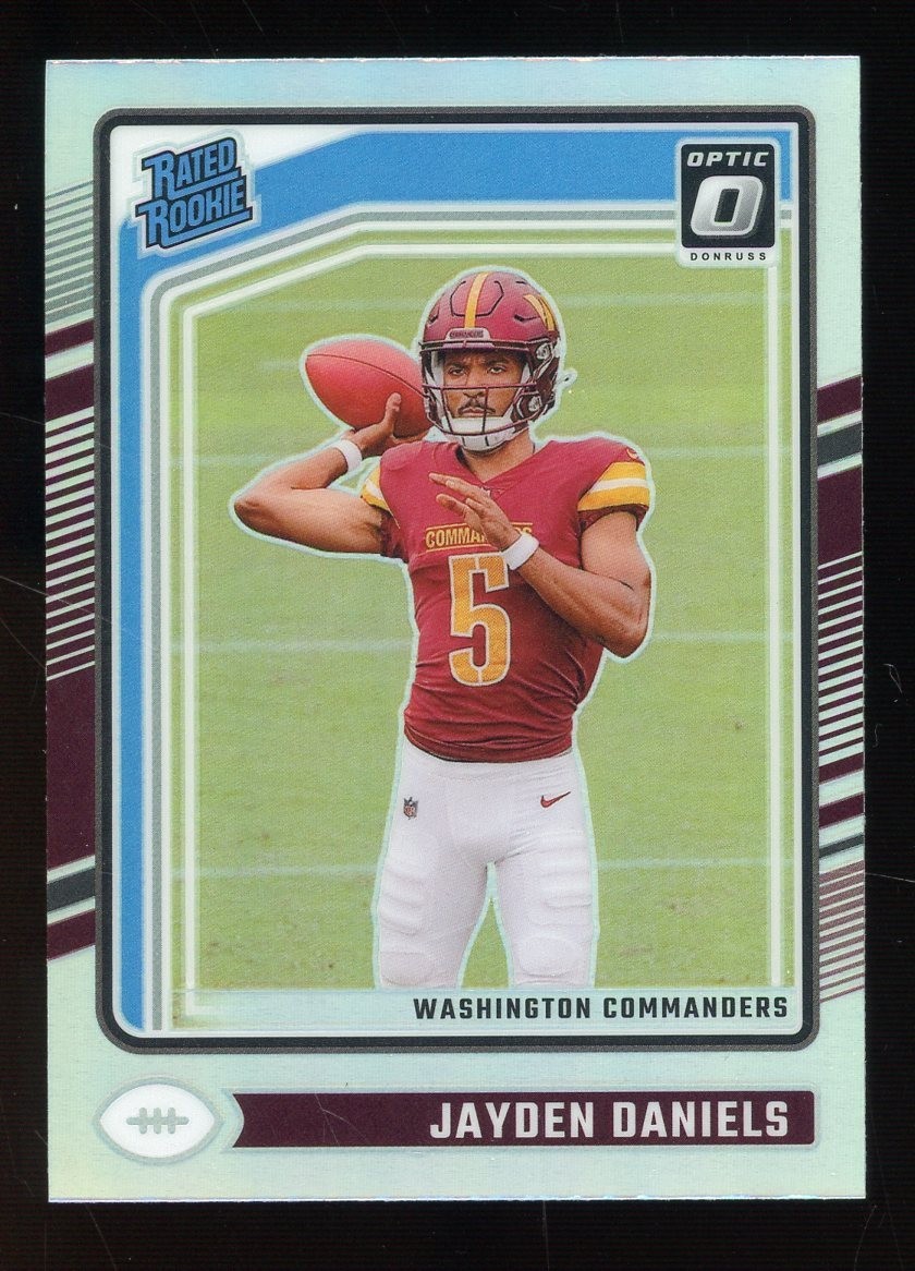 2024 Panini Donruss Optic Rated Rookie Jayden Daniels #248 Silver Holo Prizm RC