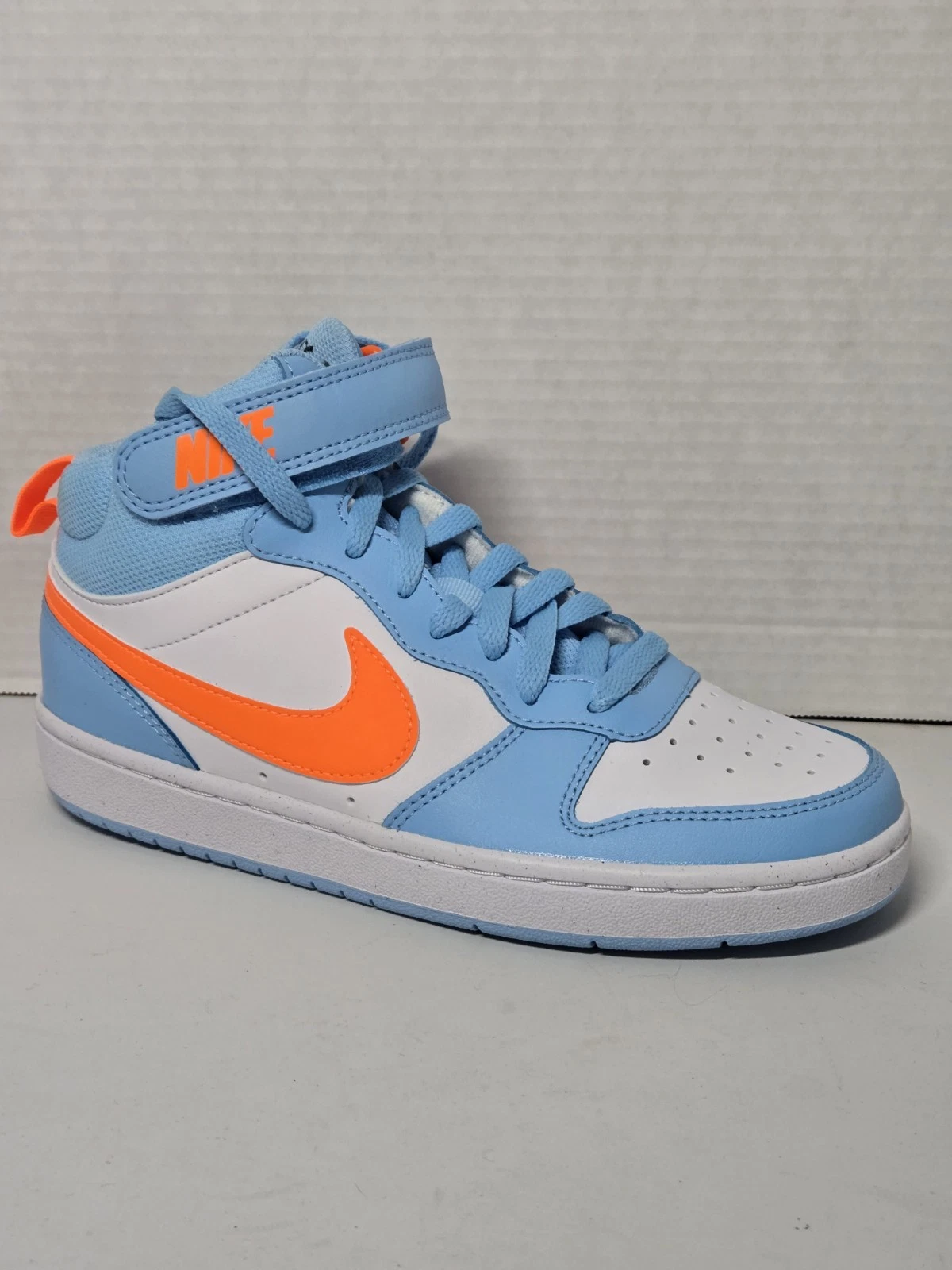 NUOVO DI ZECCA! Nike Borough Mid 2BG taglia 5y blu arancione