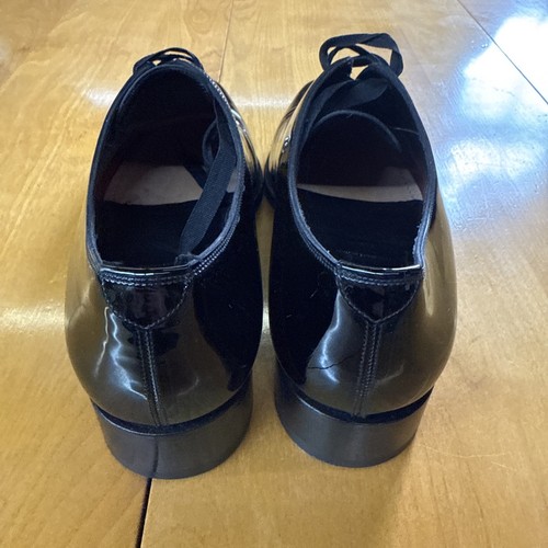TOM FORD Elkan Formal Wholecut Black Patent Leather Dress Silk Lace See Photos - Picture 7 of 16