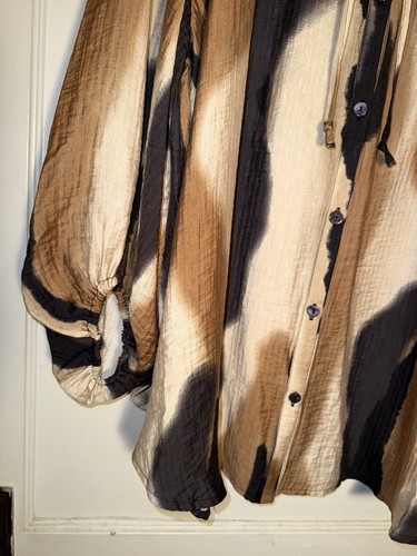 NOEN Abstrakt Tunika Top Lagenlook Nordic Art To Wear Artsy Gr. 18 - Bild 5 von 13