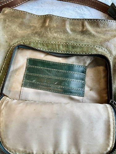 Colorado Green Leather Cross Body Messenger Handbag Hand Bag - Picture 3 of 4
