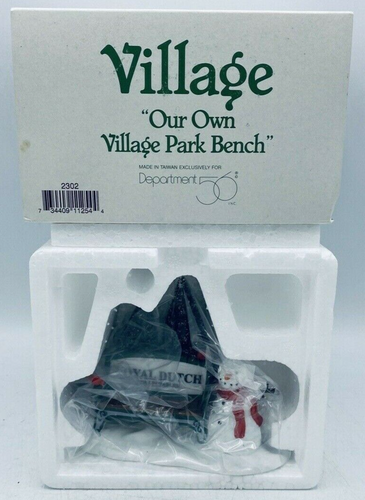 Estatuilla de cerámica Department 56 Royal Dutch Snowman Village Park Bank - Imagen 2 de 11