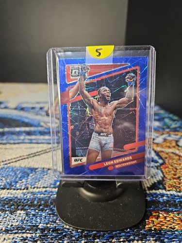 2022 Donruss Optic Leon Edwards Blue Velocity - Picture 1 of 2