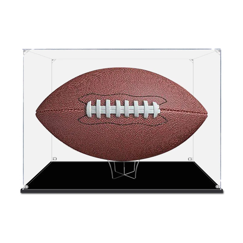 Display Case for AFL Football Rugby Memorabilia with Holder Dust Proof Glue Free - image 2 of 4