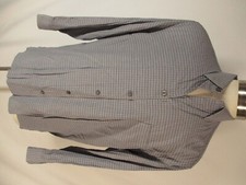 Ermenegildo Zegna Blue Check Long Sleeve Shirt L Italy Made