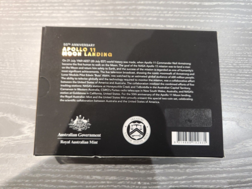 2019 Australien Apollo 11 Mondlandung 50th Anniversary Two-Coin Proof Set OGP - Bild 4 von 4