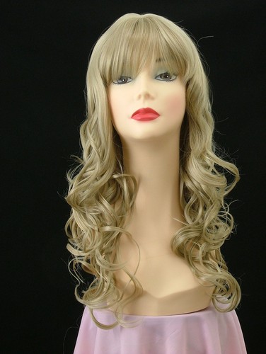 Super lange Perücke wunderschöne Lockenperücke goldblond 25" C14 - Bild 1 von 3