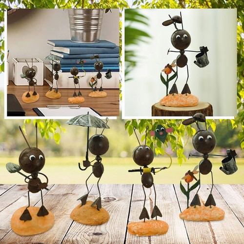 Garden Art Metal Sculpture Ant Ornament Cute Insect Art Garden Lawn Decoration - Picture 4 of 26