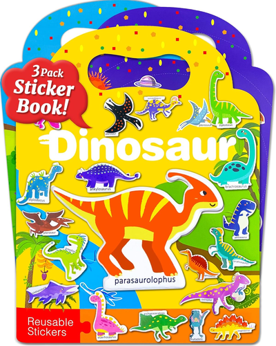 Reusable Sticker Book for Toddlers 2-4 Years, 3 Sets Travel Stickers for Kids, W - Picture 10 of 20