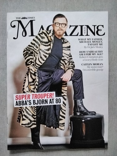 The Times Magazine 19th April 2025 19/4/25 Bjorn Ulvaeus ABBA At 80