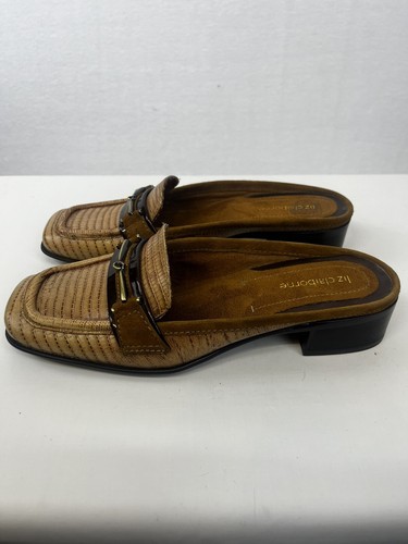 Liz Claiborne Damengröße 6 Odessa Pantoletten Pantoletten braun Kroko-Muster - Bild 5 von 8