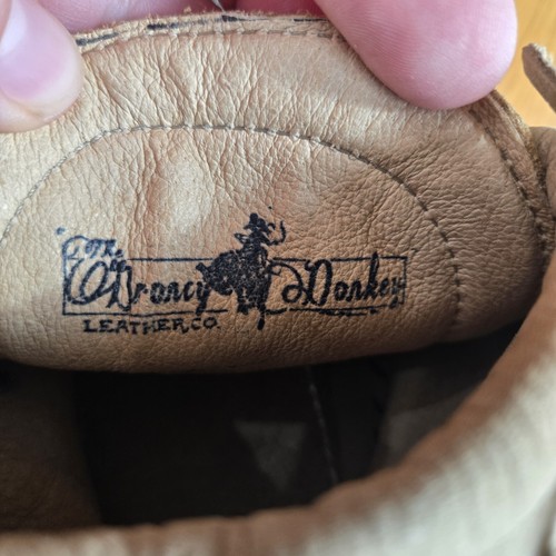 Broncy Donkey 8 Handmade Moccasins Leather Hyde Tribal Native American STUNNING - Picture 4 of 9
