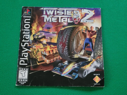 Twisted Metal 2 - Playstation 1 Ps1 - Authentic - Manual Only!