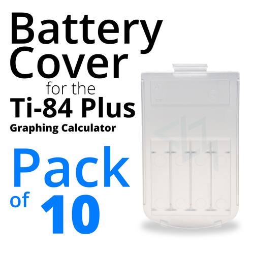 Battery Cover for the Ti-84 Plus Graphing Calculator [10 Pack] [Clear] - Picture 3 of 3