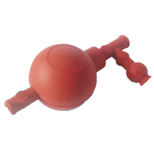 Bola de succión de goma de laboratorio con tres direcciones, vajilla de laboratorio química - Imagen 2 de 4