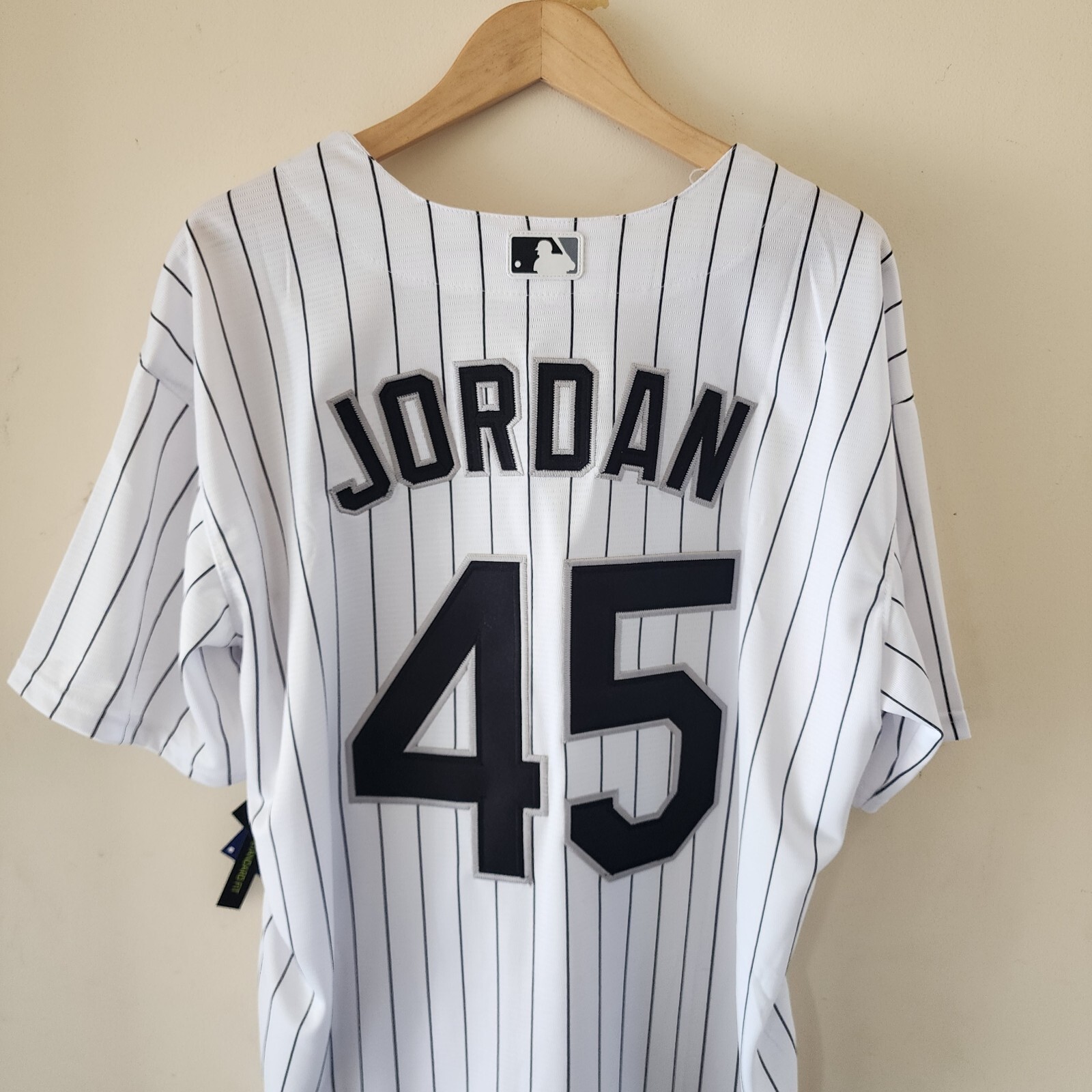 #45 Michael Jordan Chicago White Sox Black Throwback Baseball Jersey