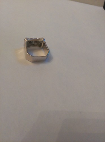 DAZZLING 1/2 CARAT TW GENUINE DIAMOND 18K WHITE GOLD OVER STERLING SILVER RING - Picture 4 of 6