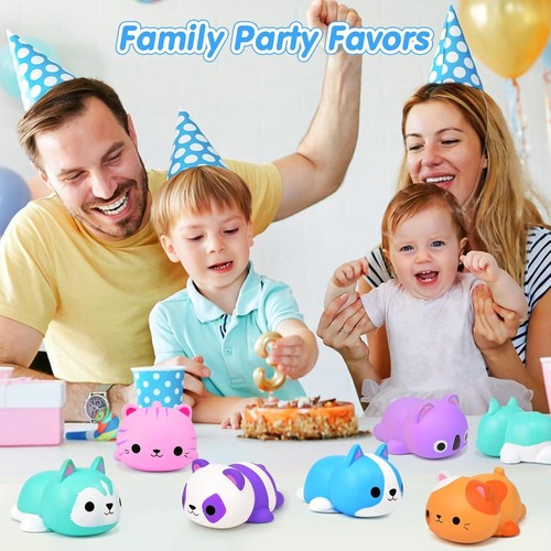 6PCS Jumbo Squishies Slow Rising Squishies Animal Newest Cat Squishy Toys Party - Picture 6 of 8