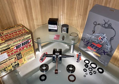 1998-2000 YAMAHA YZ125 ENGINE REBUILD KIT / CRANK+PISTON+GASKETS+Seals+Bearings - Picture 2 of 8