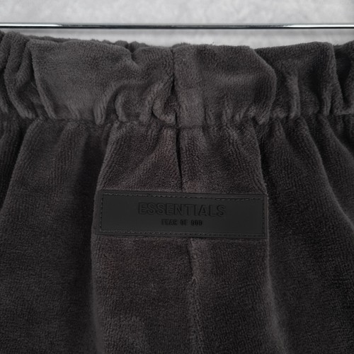 Fear of God Essentials Shorts Womens Small Gray Velour Running Hot Shorts - Picture 4 of 19
