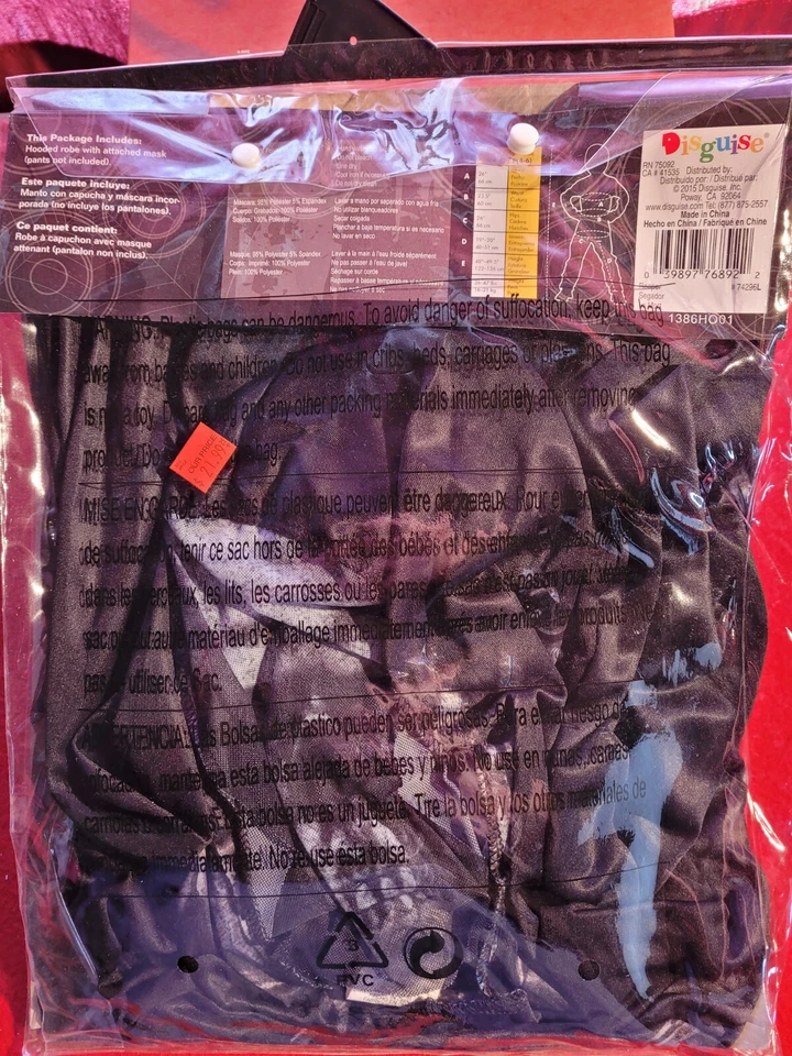 Disfraz de Halloween Reaper para niño talla 4-6 Foto 4 de 4