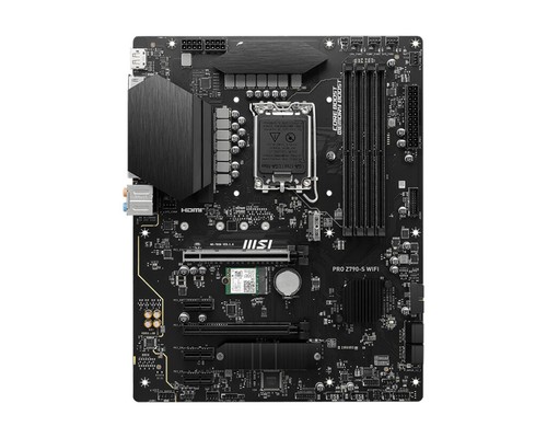 MSI PRO Z790-S WIFI Motherboard Intel Z790 LGA 1700 ATX DDR5 192GB Wi-Fi 6 2.5Gb - Zdjęcie 2 z 5