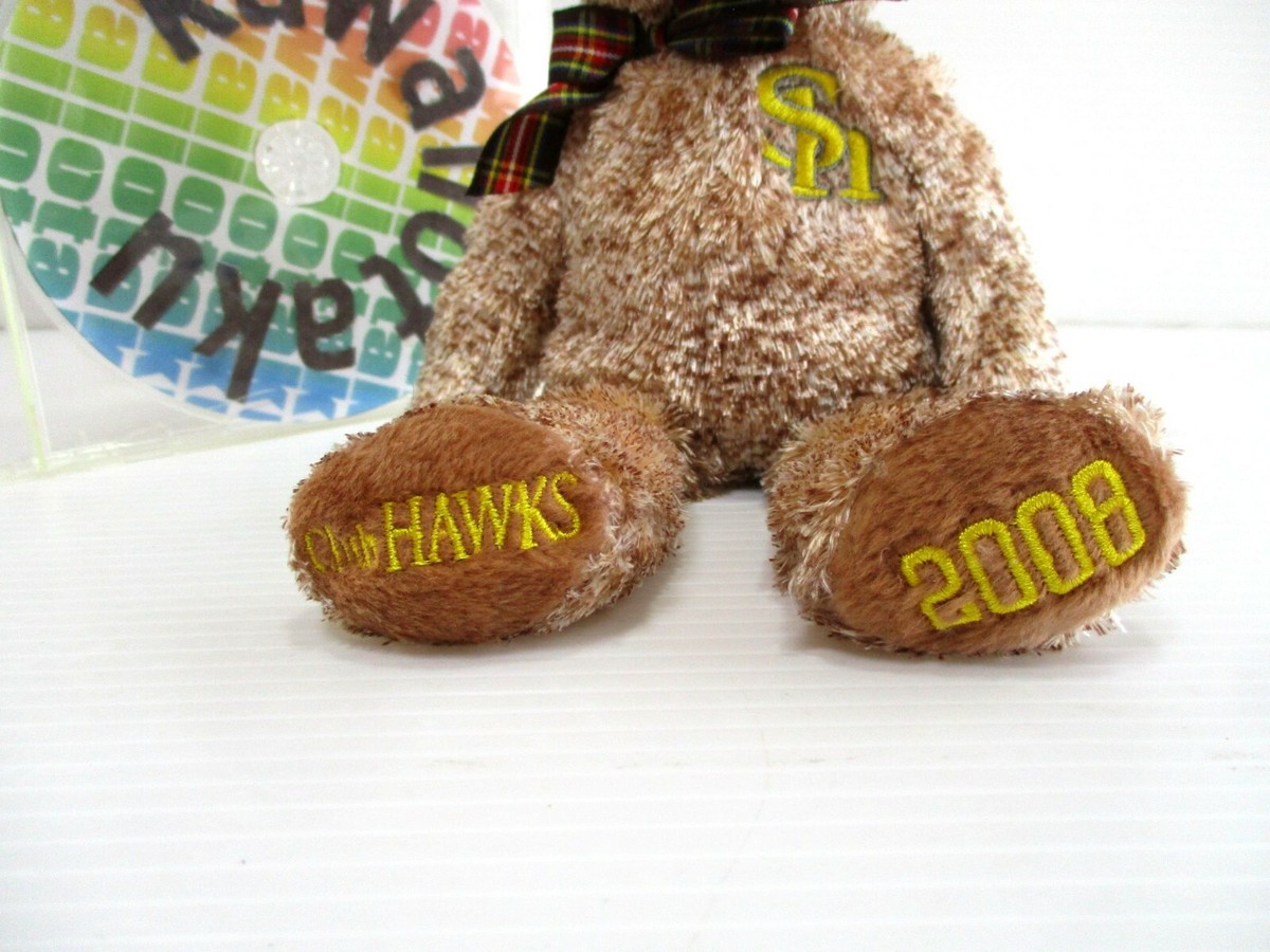 Ty Beanie Babies Hawks 2008年 TY Beanie Baby Bear Plush doll Teddy Softbank Hawks 2008